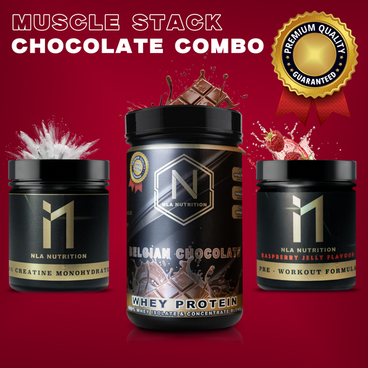 NLA Nutrition - Muscle Stack Chocolate Combo - Save 10%